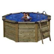 Gre 3.4 Metre Large Wood Covering Swimming Pool