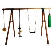 "Mandril" Wooden Swing Set