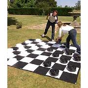 Garden Games Giant Draughts and Mat Set