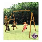 Plum Products Double Wood Frame Swing