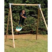 Plum Products Single Surfer Wood Frame Swing