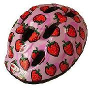 Jumpstart Pink Strawberries Bike Helmet