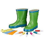 Paint Your Own Wellies, Green