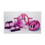 Kidcool Purple Flower Safety Backpack Set
